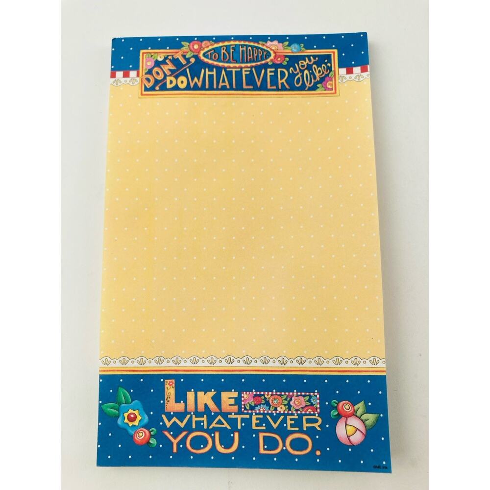 Mary Engelbreit Stationery Lot Journal Note Cards Memo Pad Whatever Like Happy - Picture 4 of 16